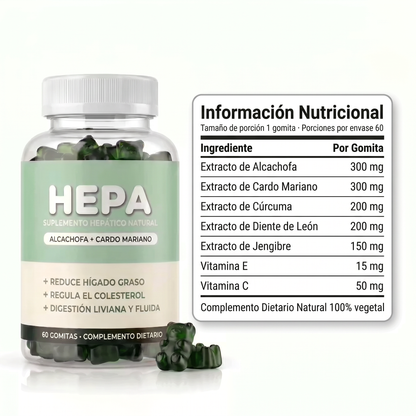 Gomitas naturales para desinflamar el abdomen, mejorar la digestión, regular el colesterol y recuperar la energía